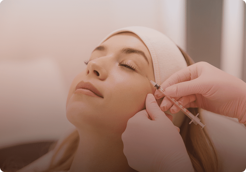 Beauty procedure in clinic
